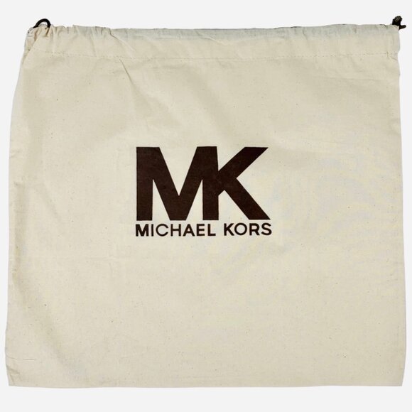 Like new Michael Kors large cream w/brown logo canvas dust bag - Picture 1 of 2